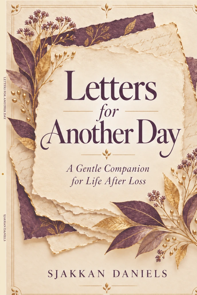 Official cover of Letters for Another Day: A Gentle Companion for Life After Loss by Sjakkan Daniels